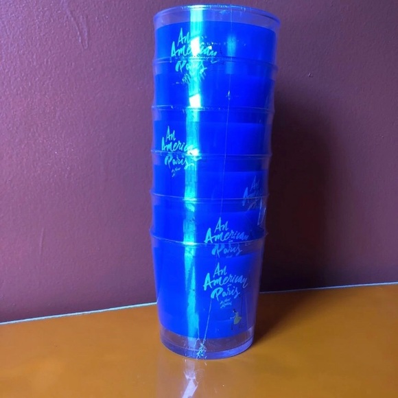 ❤️NWT An American in Paris Plastic Cup Set of Six - Picture 2 of 6